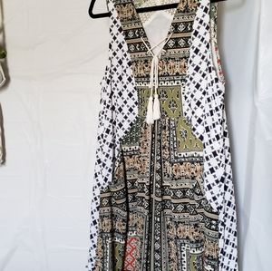 Patchwork mini dress